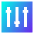 Equalizer Icon from Sharp Gradient Set