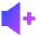 Volume Up Icon from Sharp Gradient Set