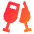 Champagne Party Alcohol Icon from Sharp Gradient Set