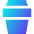 Coffee Takeaway Cup Icon from Sharp Gradient Set