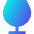 Wine Glass Icon from Sharp Gradient Set