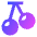 Cherries Icon from Sharp Gradient Set