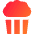 Popcorn Icon from Sharp Gradient Set