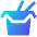 Food Takeaway Packaging Icon from Sharp Gradient Set