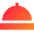 Serving Dome Icon from Sharp Gradient Set