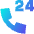 Call Center Support Service Icon from Sharp Gradient Set