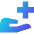 Insurance Hand Icon from Sharp Gradient Set