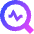 Heart Rate Search Icon from Sharp Gradient Set