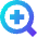 Medical Search Diagnosis Icon from Sharp Gradient Set