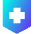 Sign Cross Shield Icon from Sharp Gradient Set