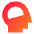 Brain Cognitive Icon from Sharp Gradient Set