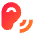 Ear Hearing Icon from Sharp Gradient Set