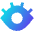 Eye Optic Icon from Sharp Gradient Set