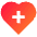 Heart Cross Icon from Sharp Gradient Set