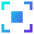 Focus Center Square Icon from Sharp Gradient Set
