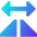 Mirror Horizontally Icon from Sharp Gradient Set