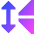 Mirror Vertically Icon from Sharp Gradient Set