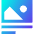 Image Caption Icon from Sharp Gradient Set