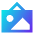Landscape Frame Icon from Sharp Gradient Set