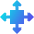 3d Move Icon from Sharp Gradient Set