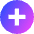 Add Circle Icon from Sharp Gradient Set