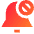 Block Bell Notification Icon from Sharp Gradient Set