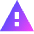 Warning Triangle Icon from Sharp Gradient Set