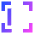 Align Left Frame Icon from Sharp Gradient Set