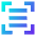 Align Three Horizontal Frame Icon from Sharp Gradient Set