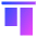 Align Top 1 Icon from Sharp Gradient Set