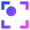 Align Top Left Frame Circle Icon from Sharp Gradient Set