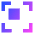 Align Top Left Frame Square Icon from Sharp Gradient Set