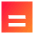 Align Two Bottom Square Icon from Sharp Gradient Set
