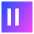 Align Two Left Square Icon from Sharp Gradient Set