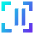 Align Two Right Frame Icon from Sharp Gradient Set