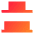 Distribute Bottom Icon from Sharp Gradient Set