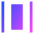 Distribute Horizontal Icon from Sharp Gradient Set