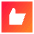 Like Square Icon from Sharp Gradient Set
