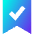 Validated Bookmark Icon from Sharp Gradient Set