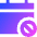 Calendar Block Icon from Sharp Gradient Set