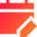 Calendar Edit Icon from Sharp Gradient Set