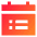 Calendar List Icon from Sharp Gradient Set