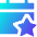 Calendar Star Icon from Sharp Gradient Set