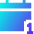 Daily Calendar Icon from Sharp Gradient Set