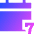 Weekly Calendar Icon from Sharp Gradient Set