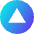 Color Triangle Icon from Sharp Gradient Set