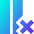 Delete Column Icon from Sharp Gradient Set
