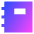 Contact Book Icon from Sharp Gradient Set