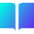 Open Book Icon from Sharp Gradient Set