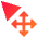 Arrow Cursor Move Icon from Sharp Gradient Set
